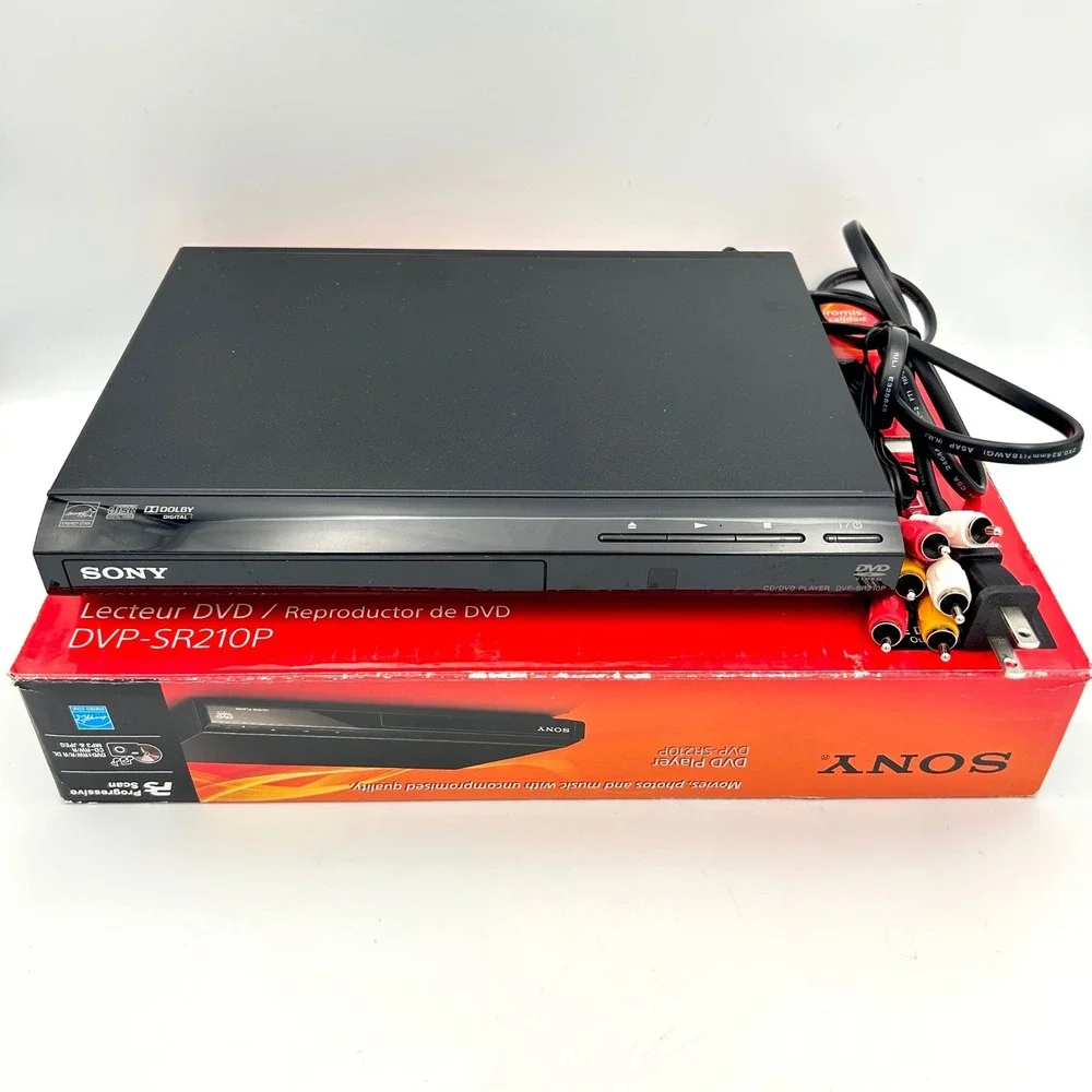 Sony DVD Player DVP-SR210P Progressive Scan Ultra Slim Boxed w/ Remote Boxed